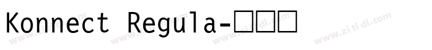 Konnect Regula字体转换